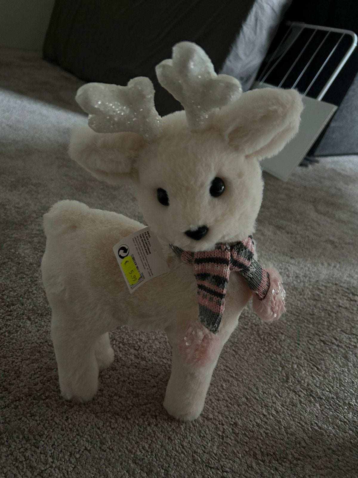 Kerstdecoratie ree creme kleur met zacht bond, Diversen, Ophalen of Verzenden, Nieuw