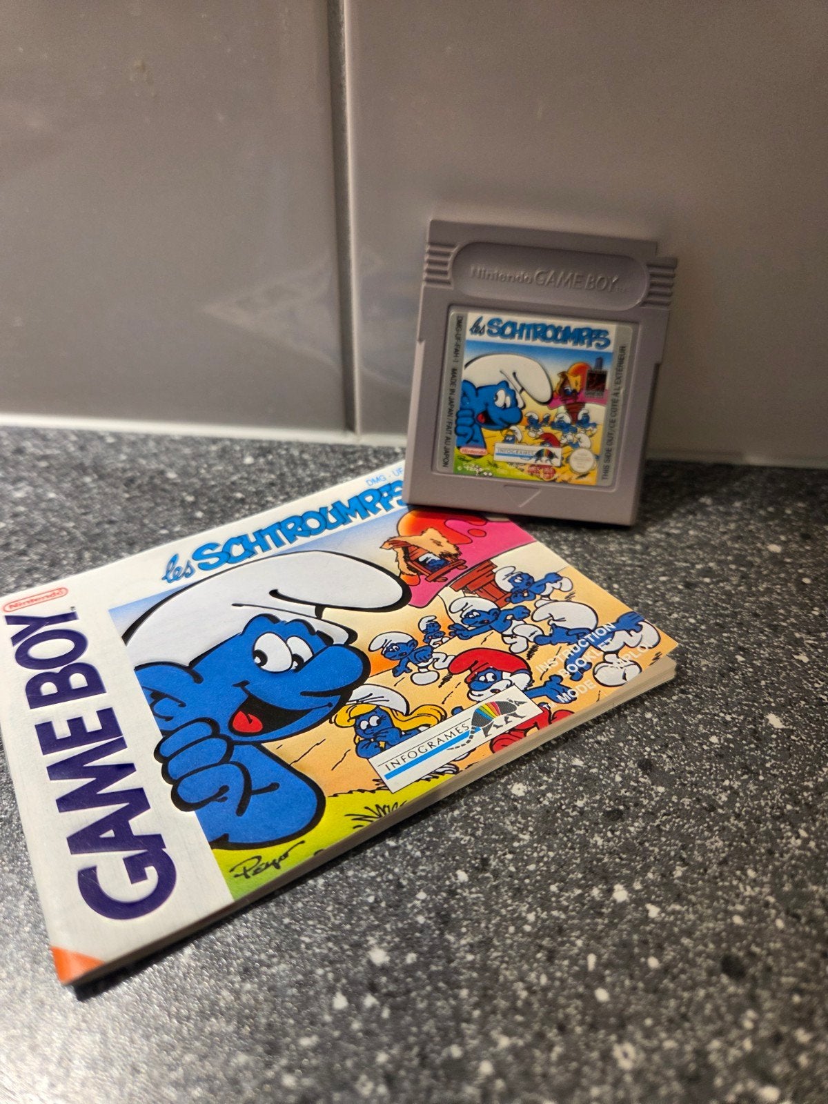De Smurfen Game Boy (Les Schtroumpfs) met handleiding, Spelcomputers en Games, Ophalen of Verzenden, Gebruikt, Platform, Vanaf 3 jaar