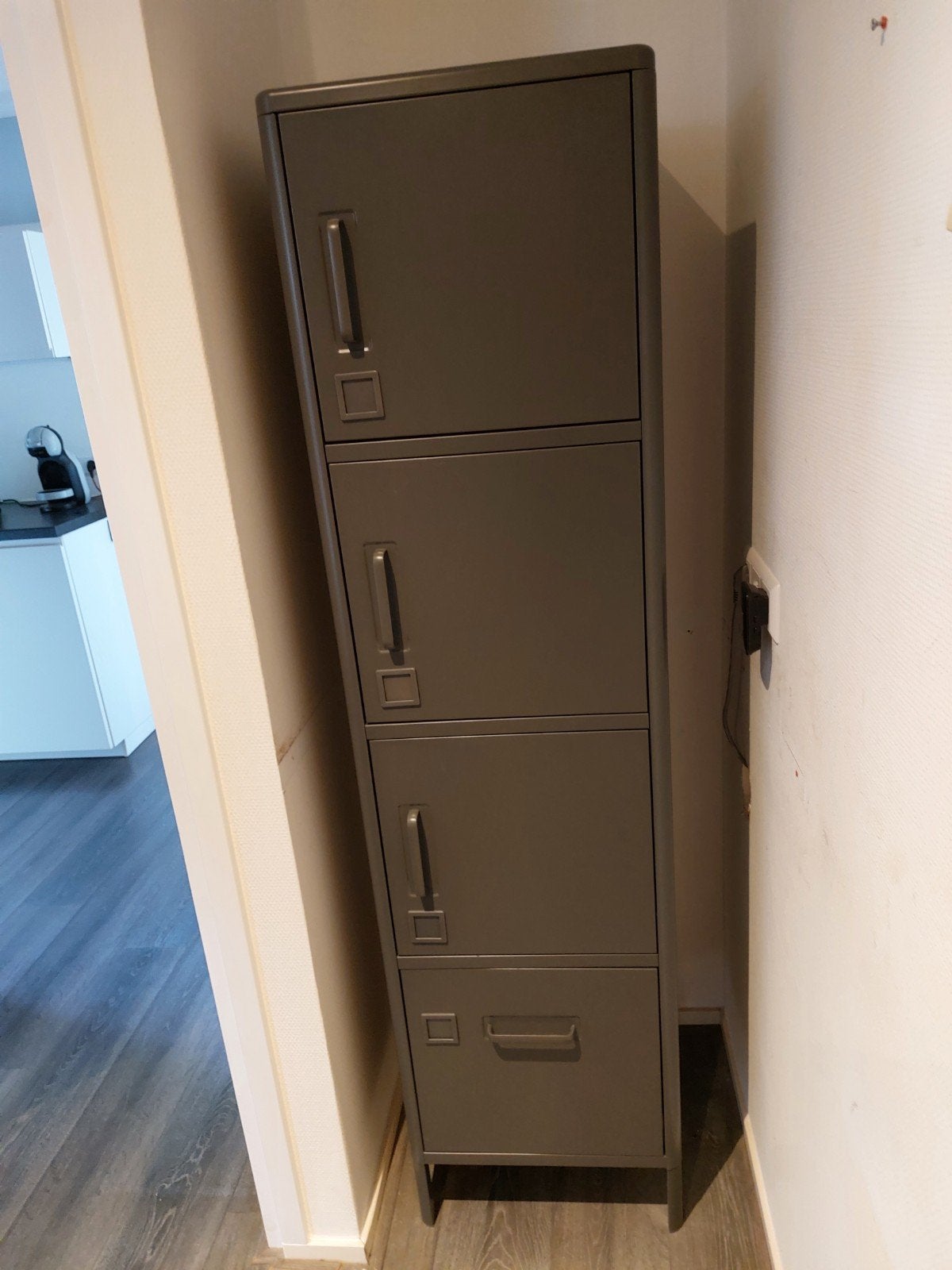Stalen opbergkast Ikea, Ophalen, Gebruikt