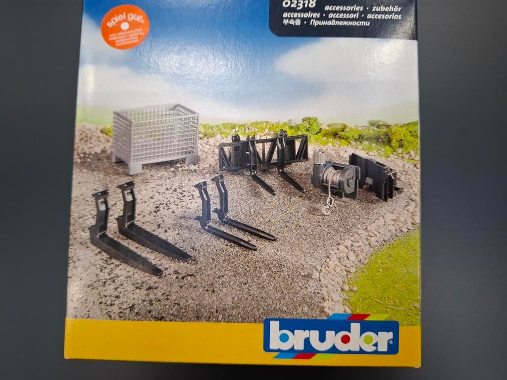 Bruder aanbouw accesoires 02318 nieuw in doos., Ophalen of Verzenden, Nieuw