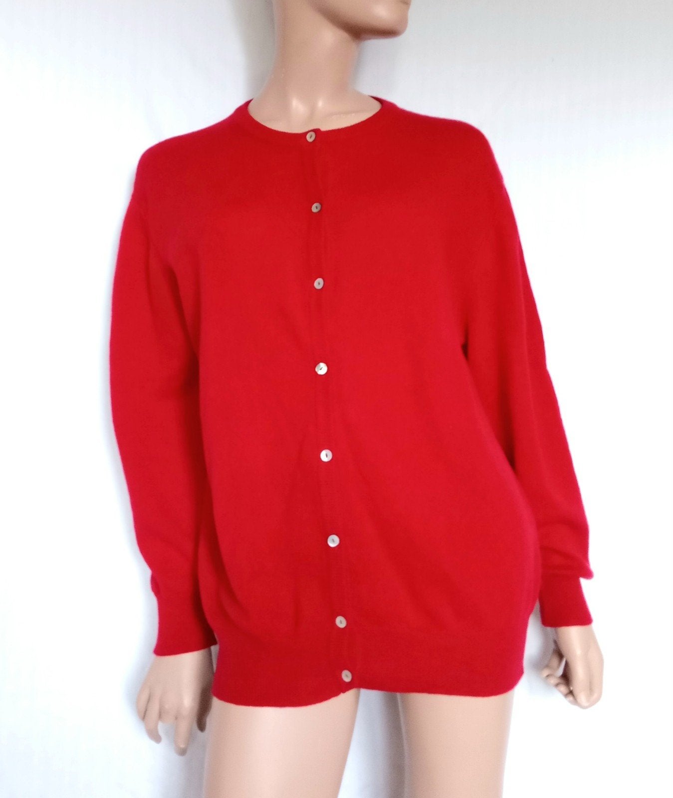 FABIANI CASHMERE Vest , Maat XL ( 44 ), Kleding | Dames, Ophalen of Verzenden, Zo goed als nieuw, Maat 42/44 (L), Rood
