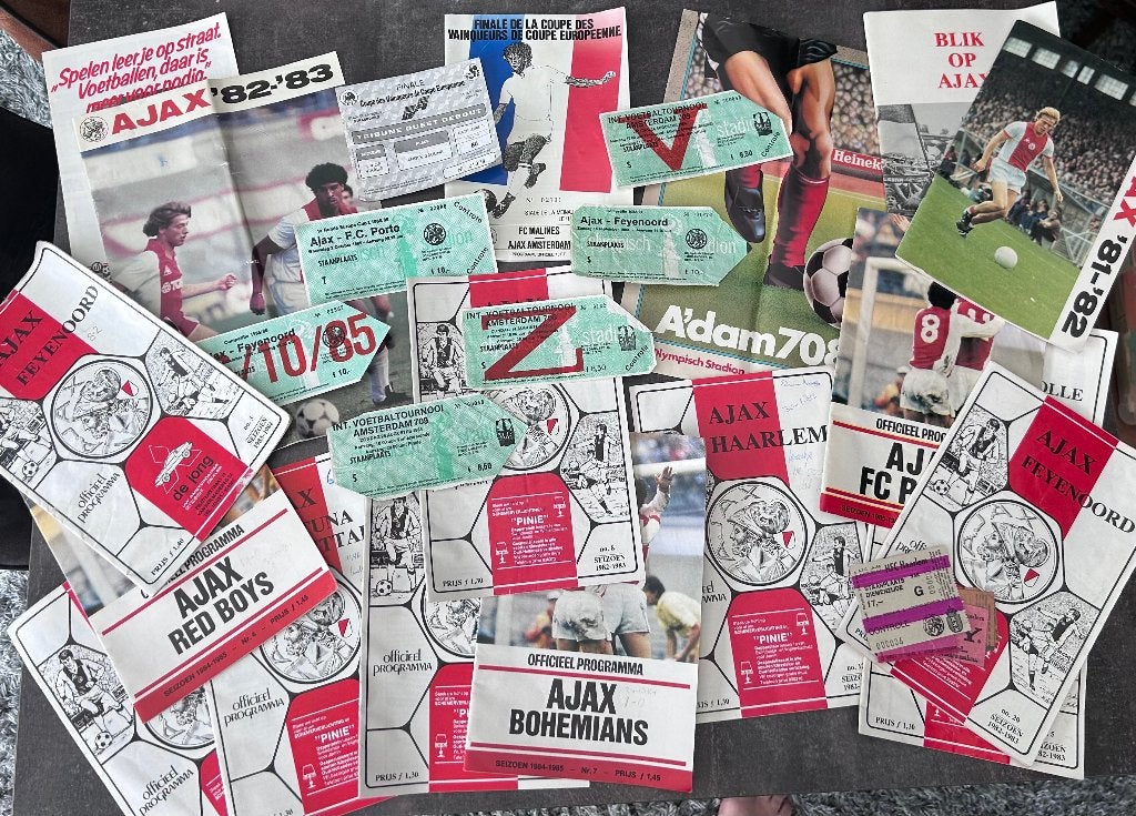 Unieke Ajax Verzameling jaren '80, Ophalen of Verzenden, Gebruikt, Ajax, Overige typen