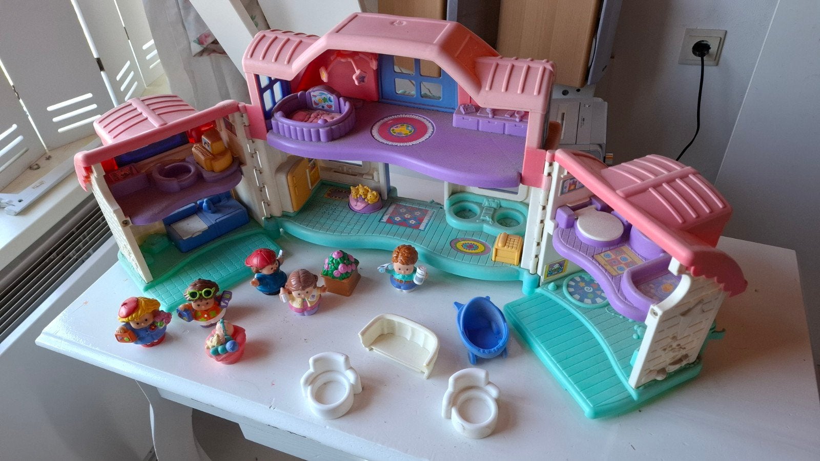 little people mattel huis, Ophalen, Gebruikt, Poppenhuis