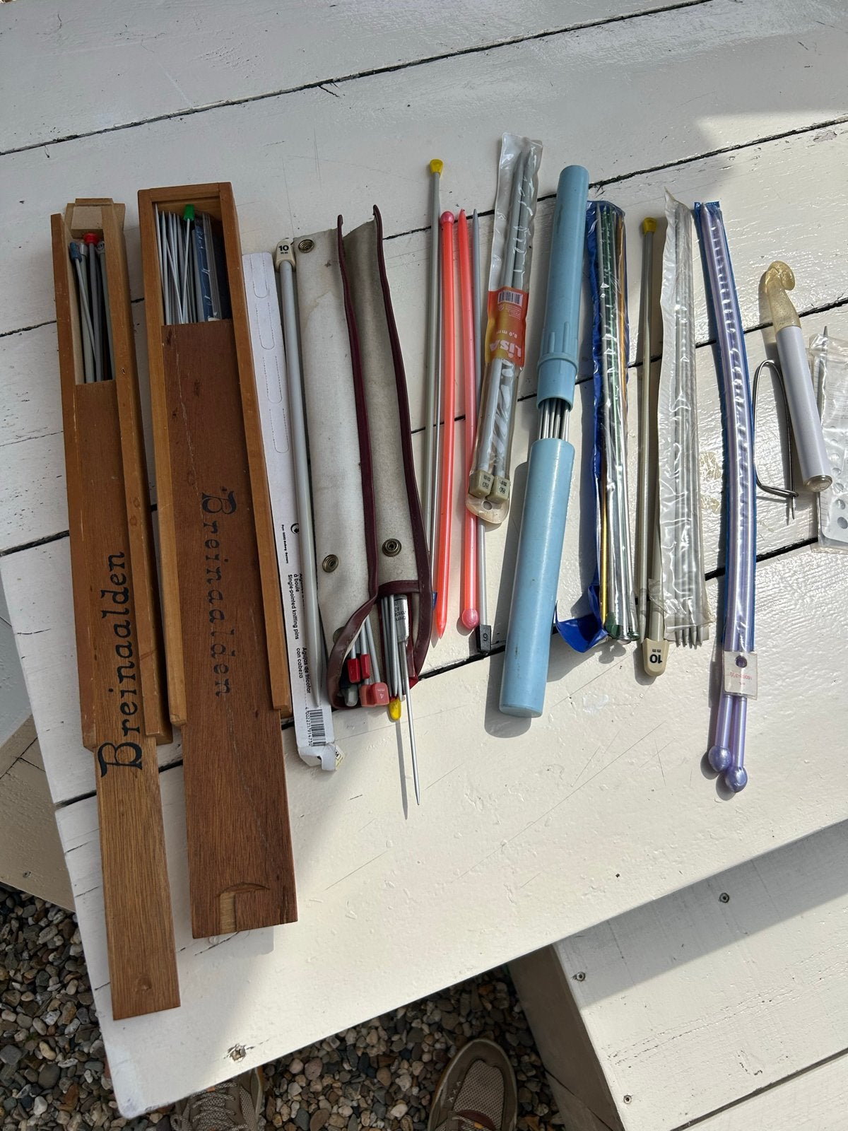 Grote collectie breinaalden in diverse maten en materialen, Hobby en Vrije tijd, Breien en Haken, Ophalen of Verzenden, Gebruikt