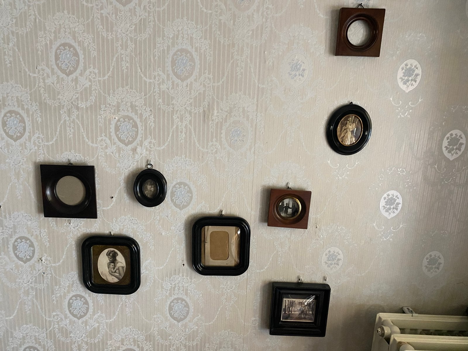 Diverse zwarte Antieke Fotolijstjes - Diverse Vormen Maten, Huis en Inrichting, Woonaccessoires | Lijsten, Gebruikt, Ophalen of Verzenden