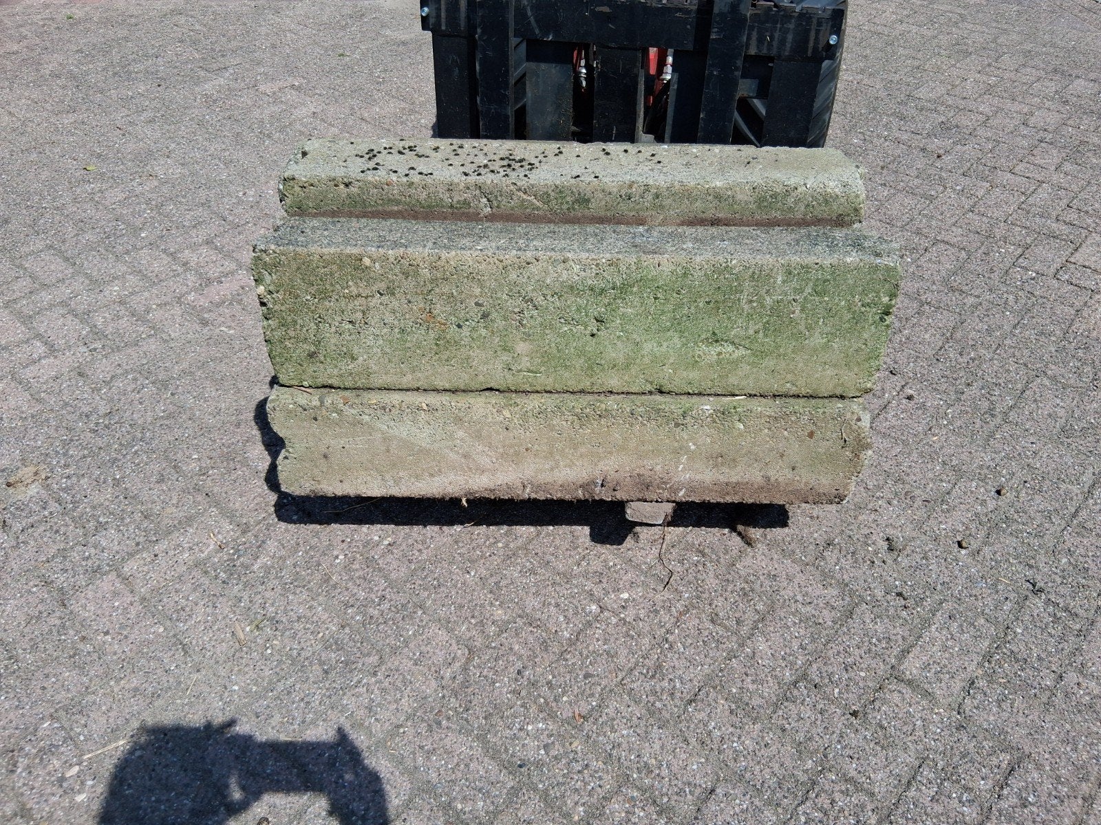 Trottoirbanden Betonbanden 20x20 cm, Tuin en Terras, Tegels en Klinkers, Gebruikt, Ophalen of Verzenden, Minder dan 5 m², Beton