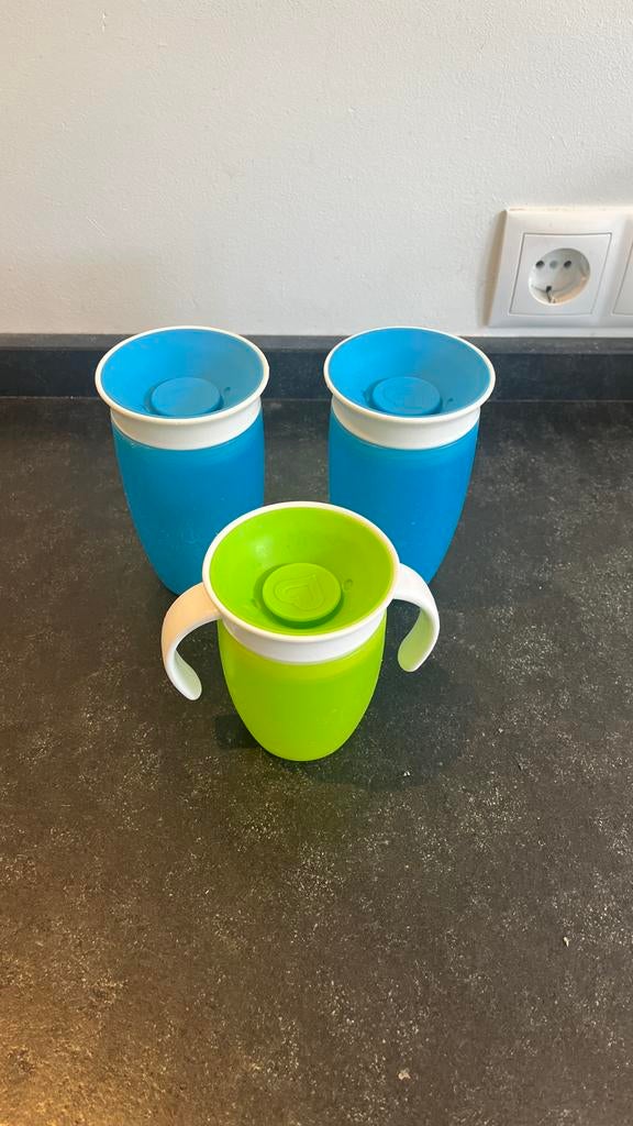 Munchkin 360 Antilekbekers - Set van 3, Ophalen of Verzenden, Gebruikt, Overige typen