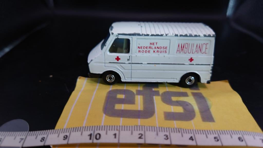 Efsi Toys Holland Fiat 242 Ambulance - NL Rode Kruis, Hobby en Vrije tijd, Modelauto's | 1:87, Ophalen of Verzenden, Gebruikt