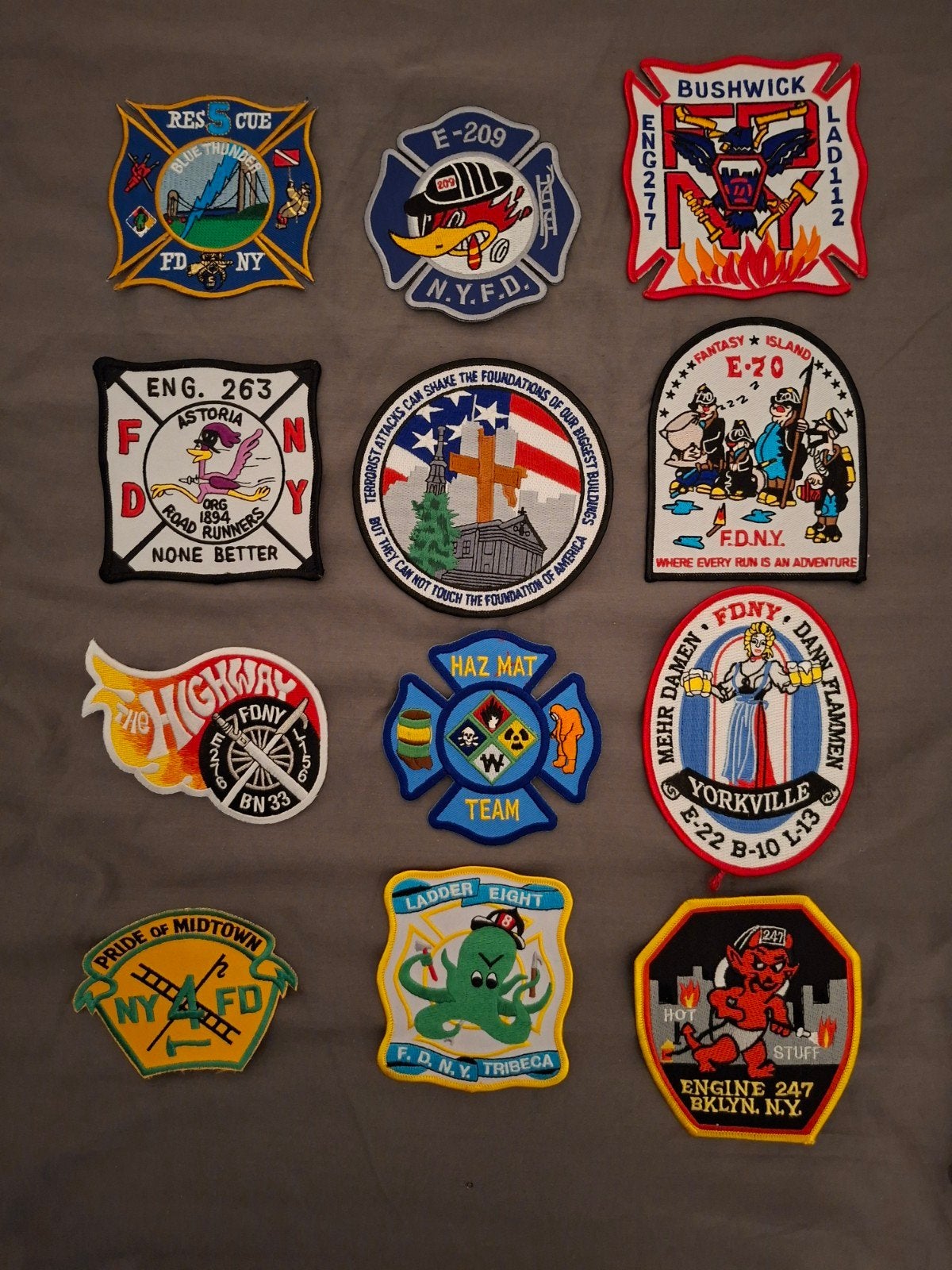 FDNY Brandweer Emblemen - Diverse Collectie Patches, Ophalen of Verzenden, Nieuw