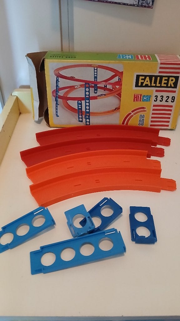 Faller Hit Car 3329 Racebaan met Looping - Vintage, Overige merken, Ophalen of Verzenden, Overige aandrijving, Met looping