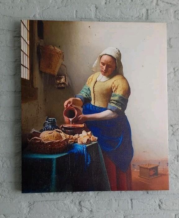 SCHILDERIJ HET MELKMEISJE van Johannes Vermeer, Ophalen