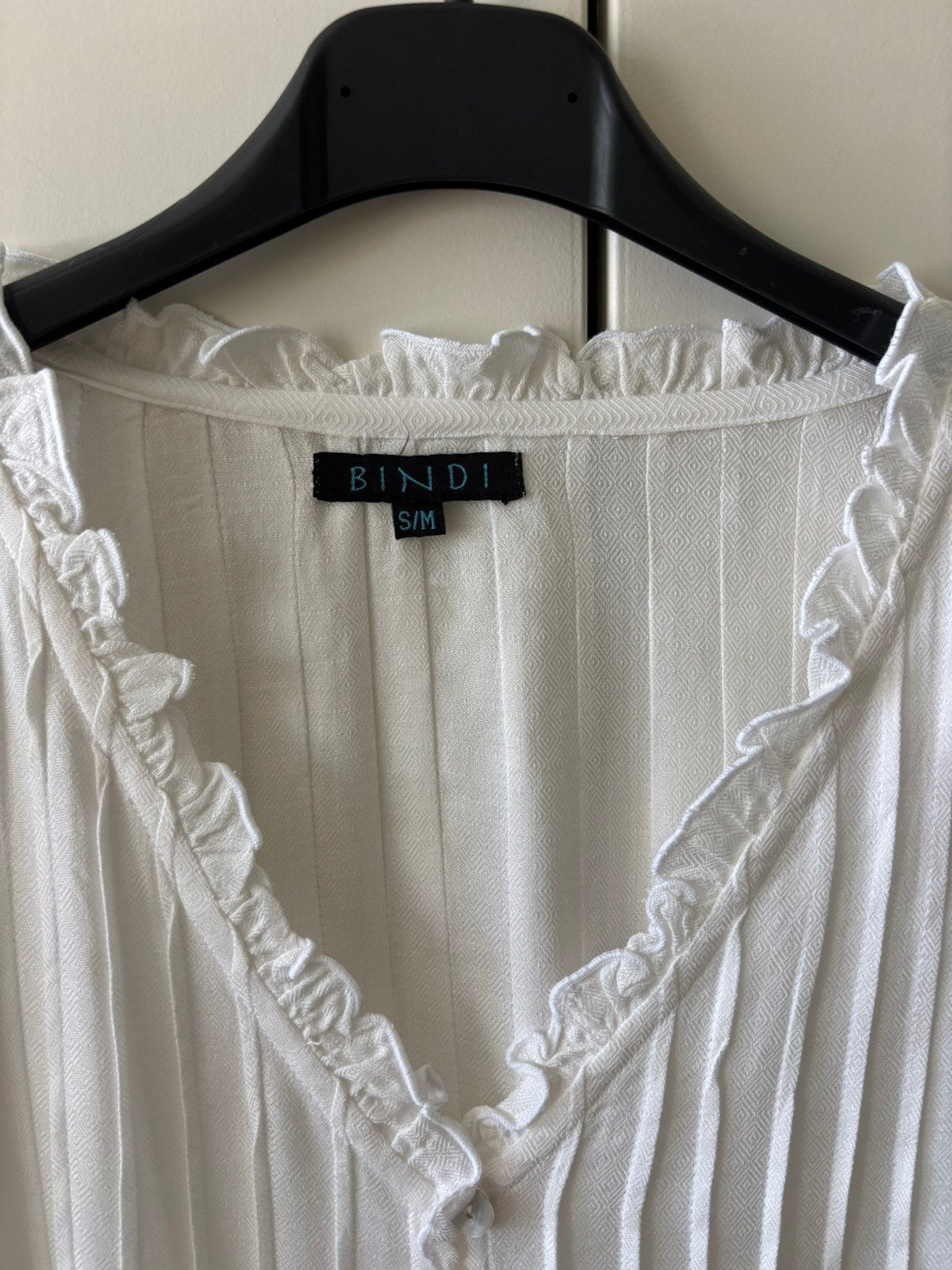 Bindi blouse S/M  Nieuw, Ophalen of Verzenden, Nieuw, Wit, Korte mouw
