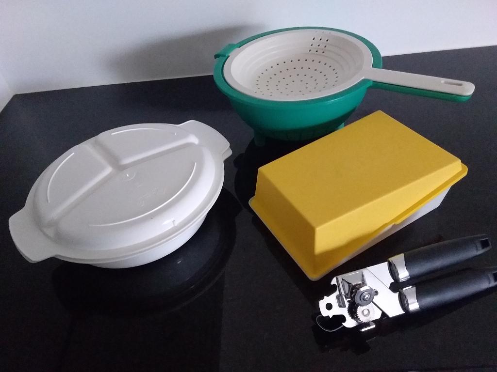 duo tupperware vergiet + extra erbij, Ophalen, Zo goed als nieuw, Overige typen