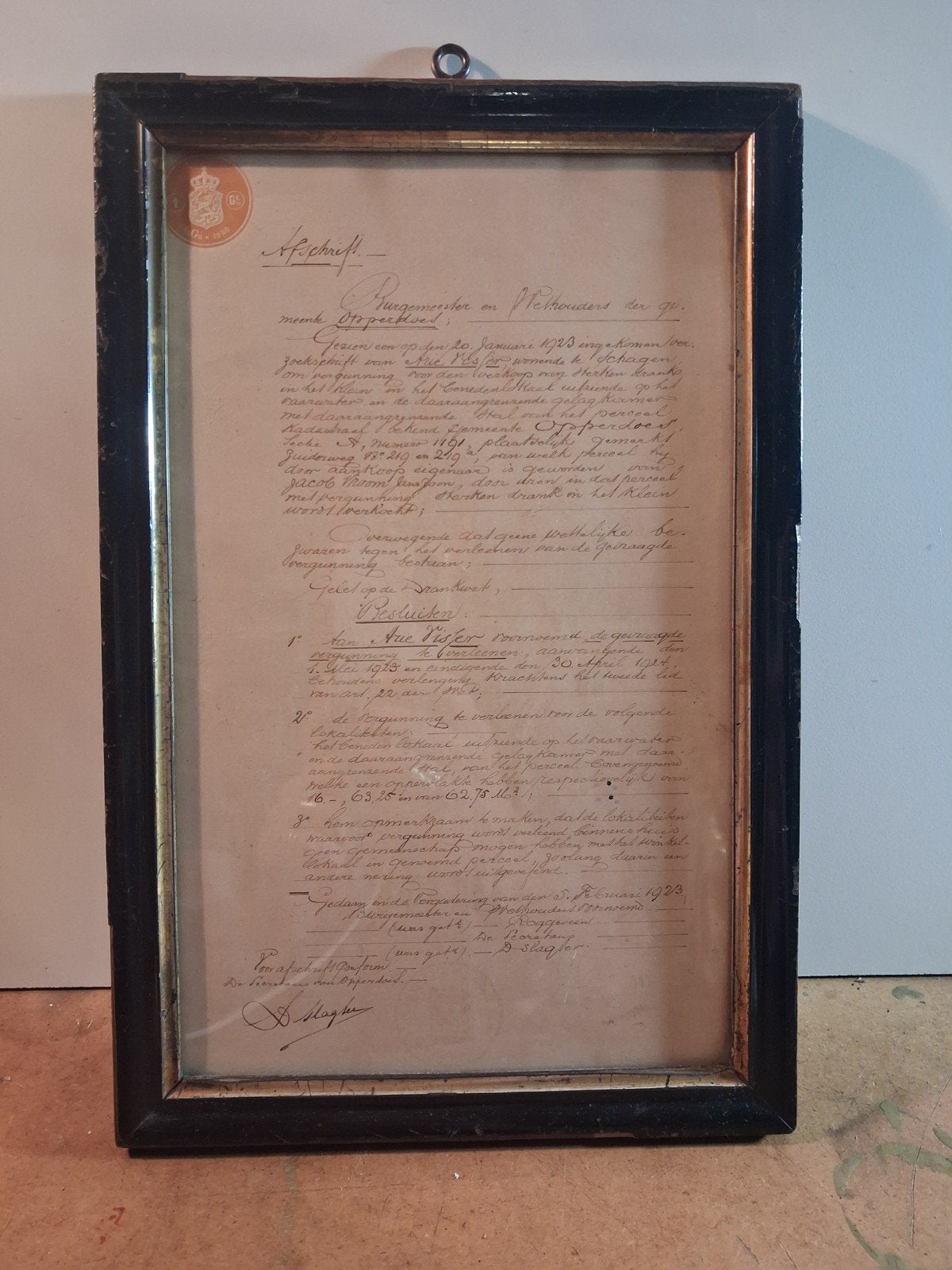 drankvergunning gemeente Opperdoes, Ophalen of Verzenden