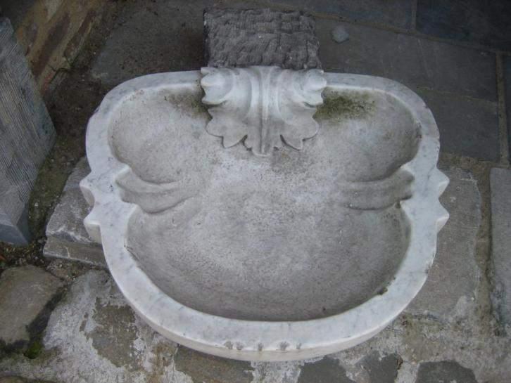 Antiek Marmeren Wijwatervat (Carrara), Antiek en Kunst, Antiek | Overige Antiek, Ophalen