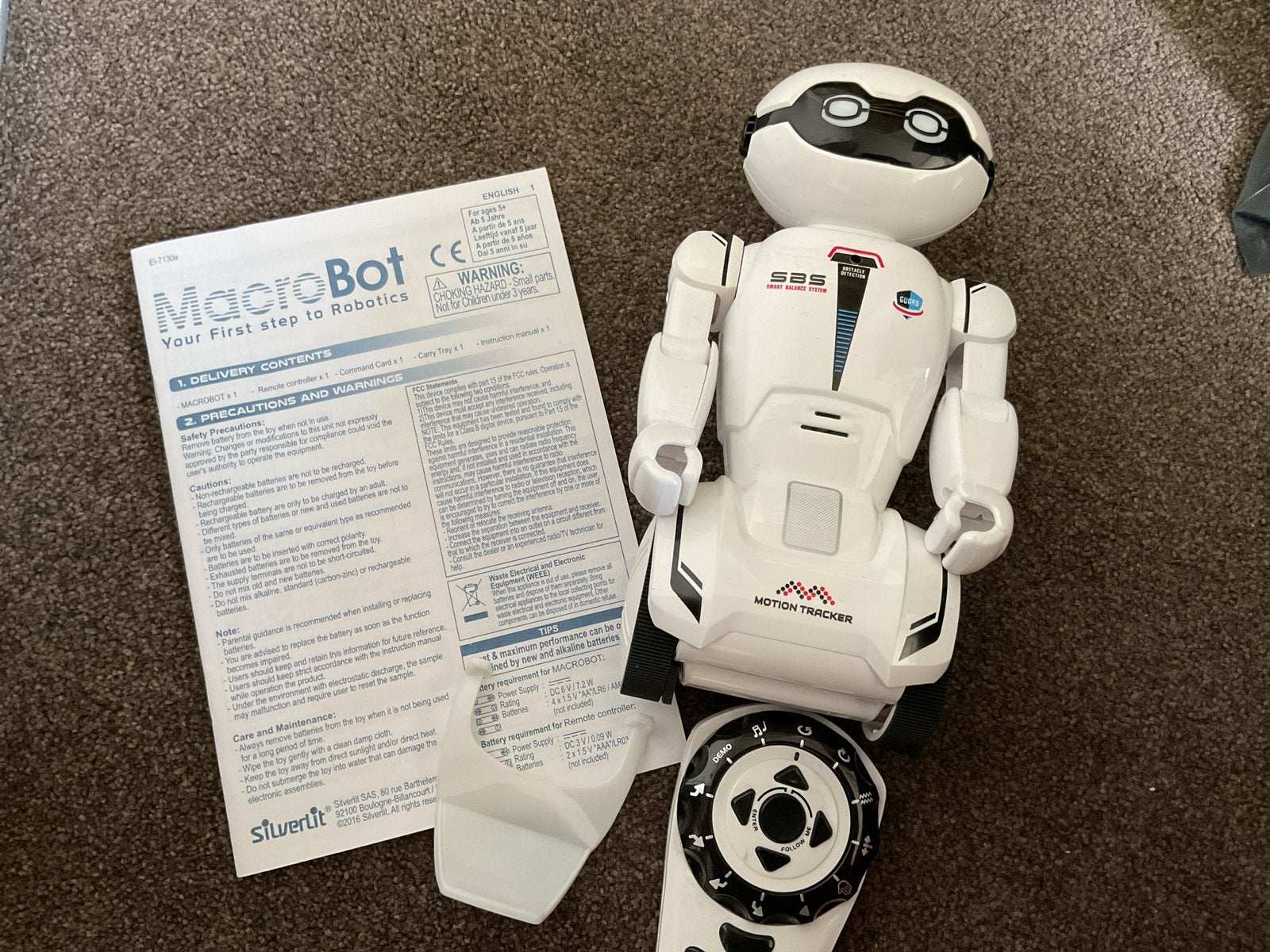 MacroBot Robot met afstandsbediening - Interactief speelgoed, Ophalen of Verzenden, Zo goed als nieuw, Jongen of Meisje