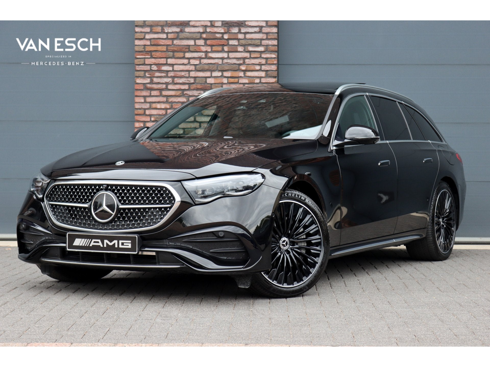 Mercedes-Benz E-Klasse Estate 300 de 4MATIC AMG Line | Lucht, Auto's, Gebruikt, Zwart, Vierwielaandrijving, Te koop