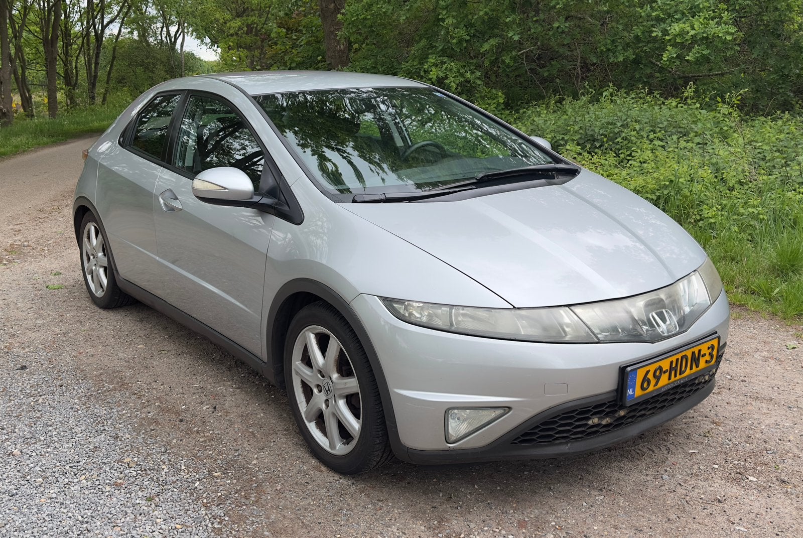Honda Civic 1.8 I 5DR AUT 2008 Grijs, Auto's, 4 cilinders, Origineel Nederlands, Particulier, Zilver of Grijs