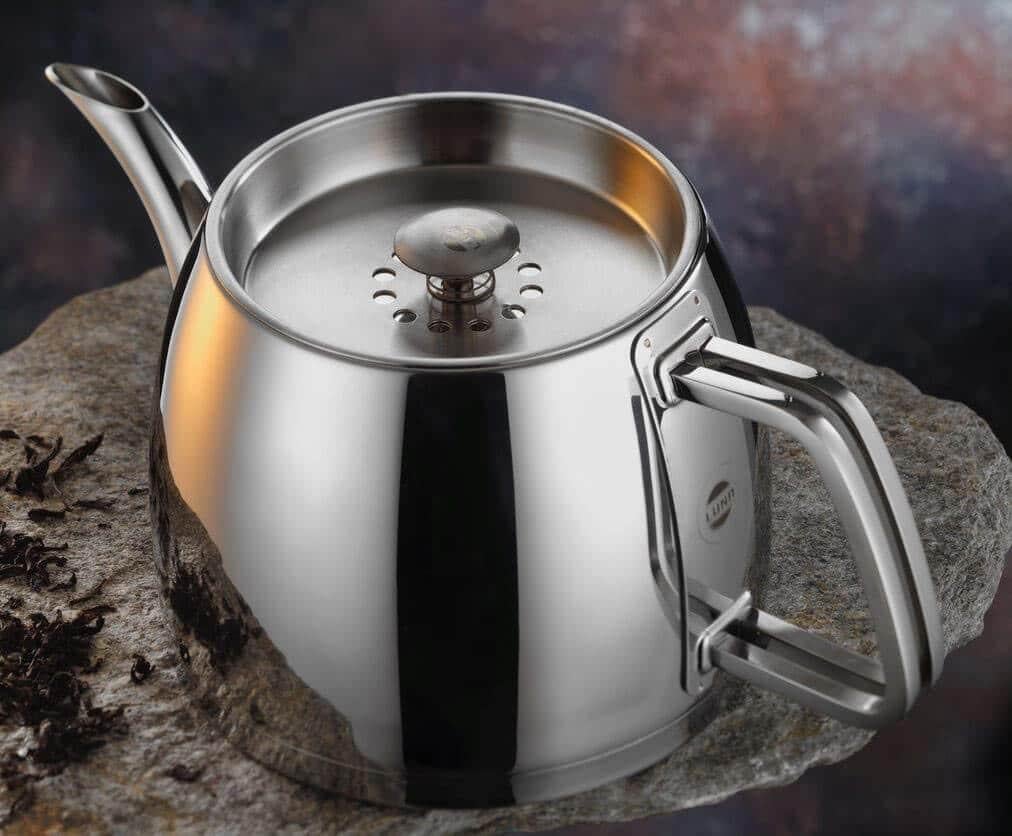 LAATSTE 7 STUKS!!! Van €430 LUNA Roestvrijstalen Theepotset, Theepot/fluitketel, Ophalen of Verzenden, Nieuw