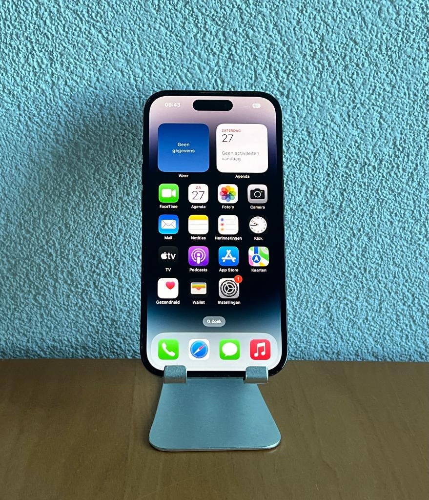 Apple iPhone 14 Pro | 256GB | Zwart | Goud | Garantie, 256 GB, IPhone 14 Pro, Zwart, Refurbished