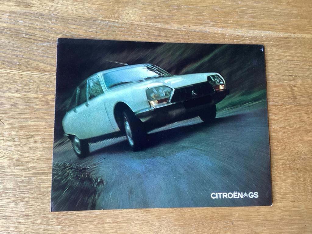 Originele Citroën GS brochure uit 1971, Ophalen of Verzenden, Zo goed als nieuw, Citroën