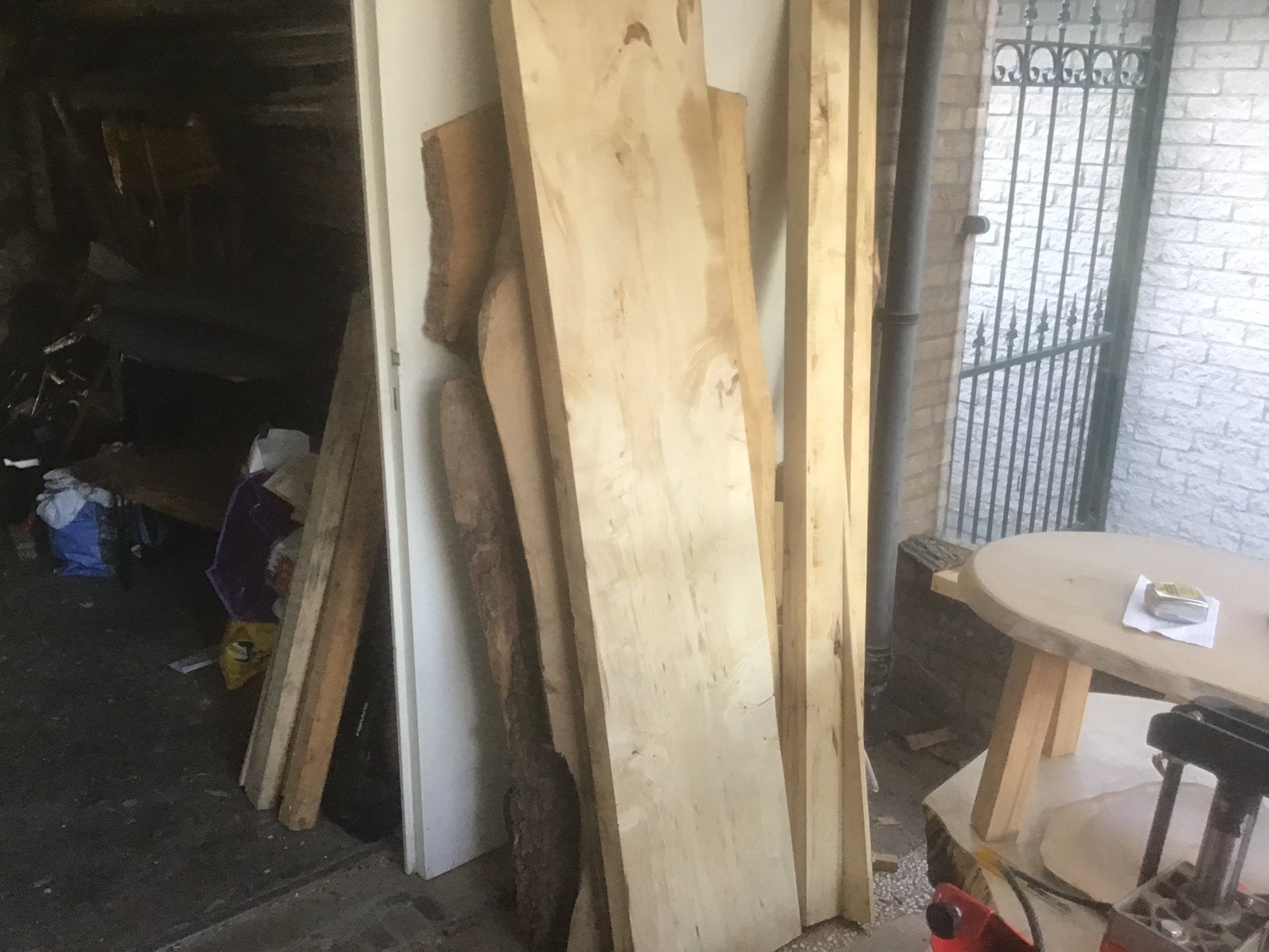 Houten boomstam planken div maten, Minder dan 25 mm, Ophalen of Verzenden, Zo goed als nieuw, Plank