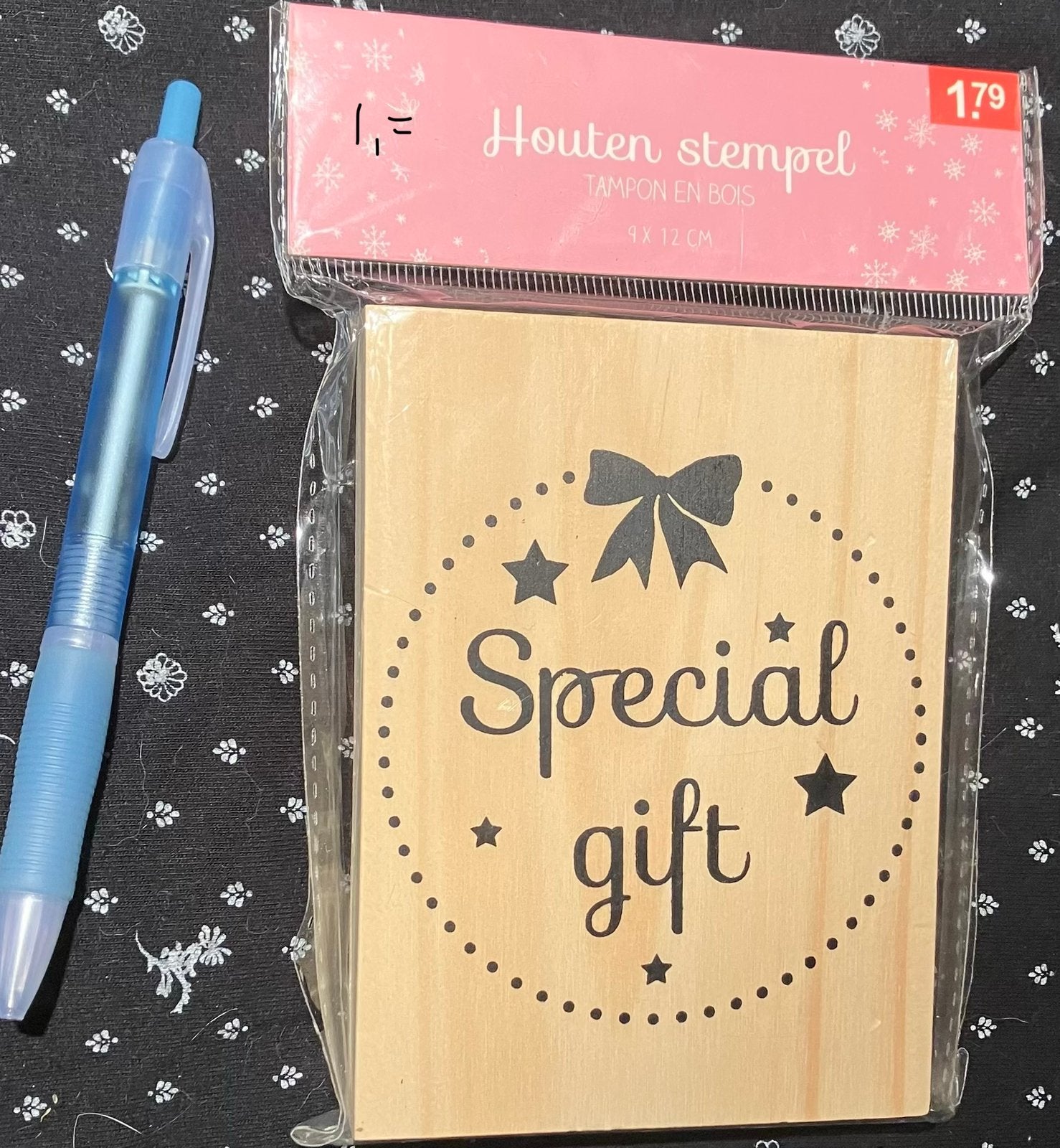 Stempel special gift nw, Ophalen of Verzenden, Nieuw, Houten stempel