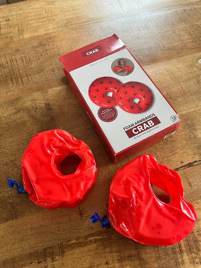 Zwembandjes met foam+opblazen, Ophalen, Jongen of Meisje, One size, Zo goed als nieuw