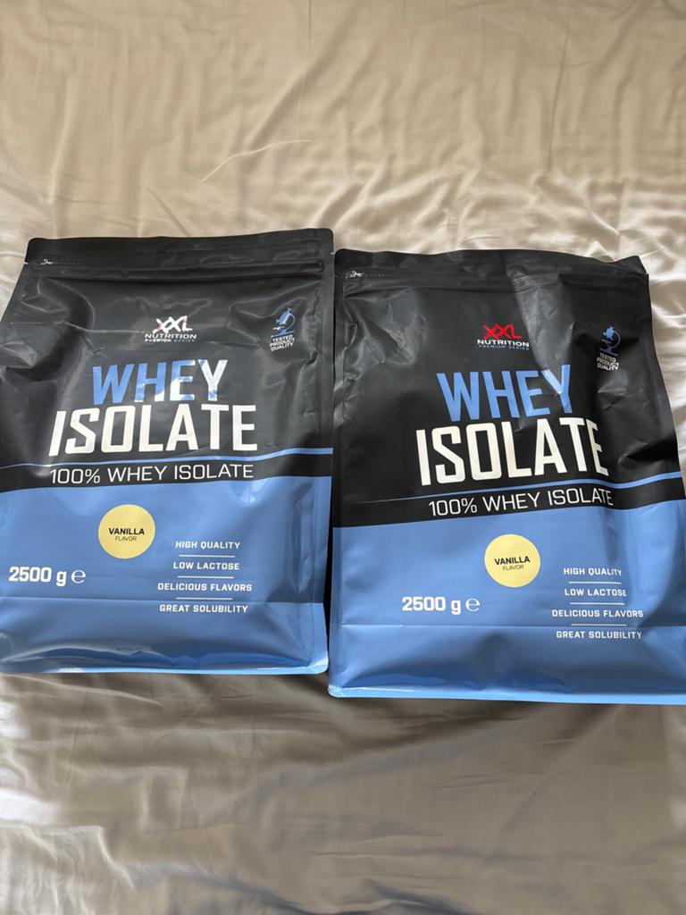 XXL Nutrition Whey Isolate Vanille - 2x 2500g Ongeopend, Ophalen of Verzenden, Nieuw, Poeder of Drank