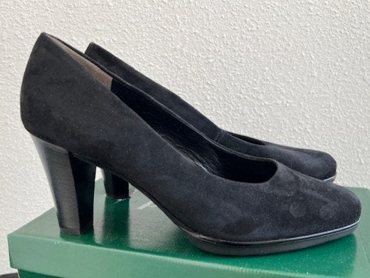 NIEUW Paul Green basic pumps model 2891-416 zwart suede 41, Pumps, Verzenden, Zwart, Nieuw