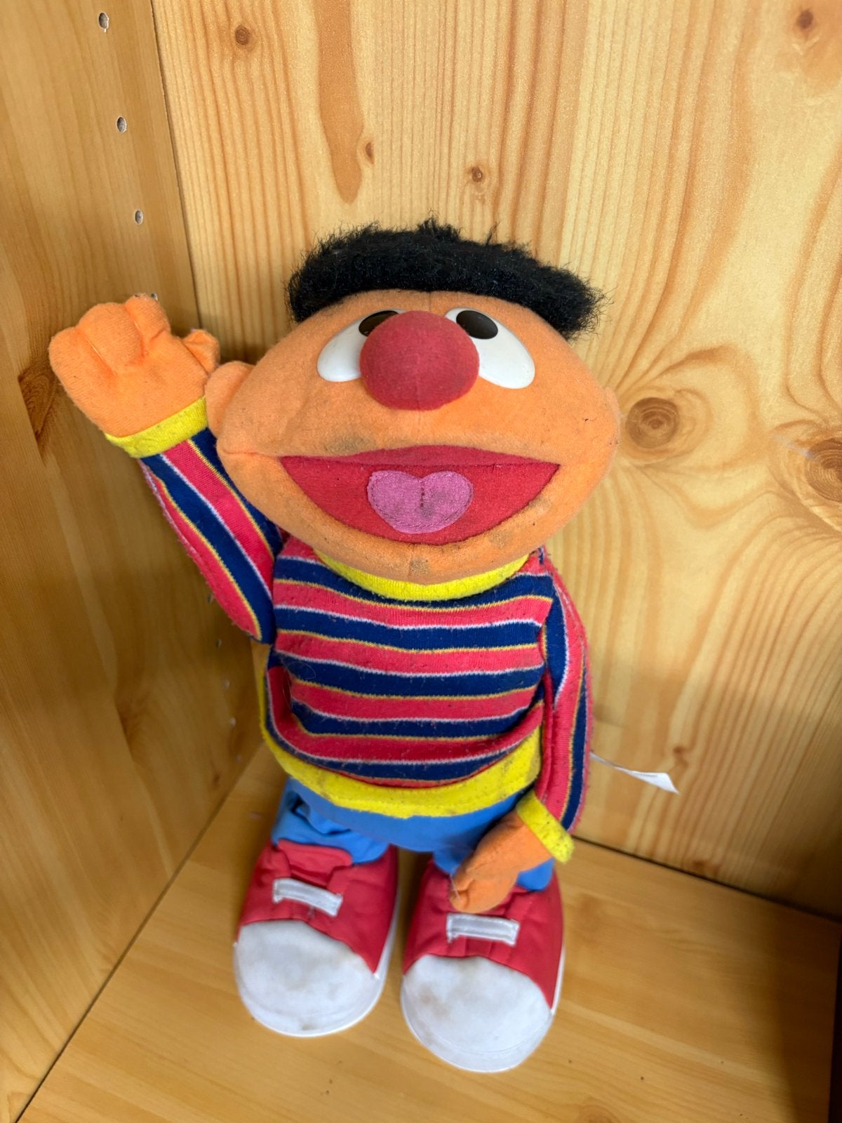 Ernie knuffel van Sesamstraat - Fisher-Price Mattel 2005, Ophalen, Oranje, Gebruikt, Overige merken