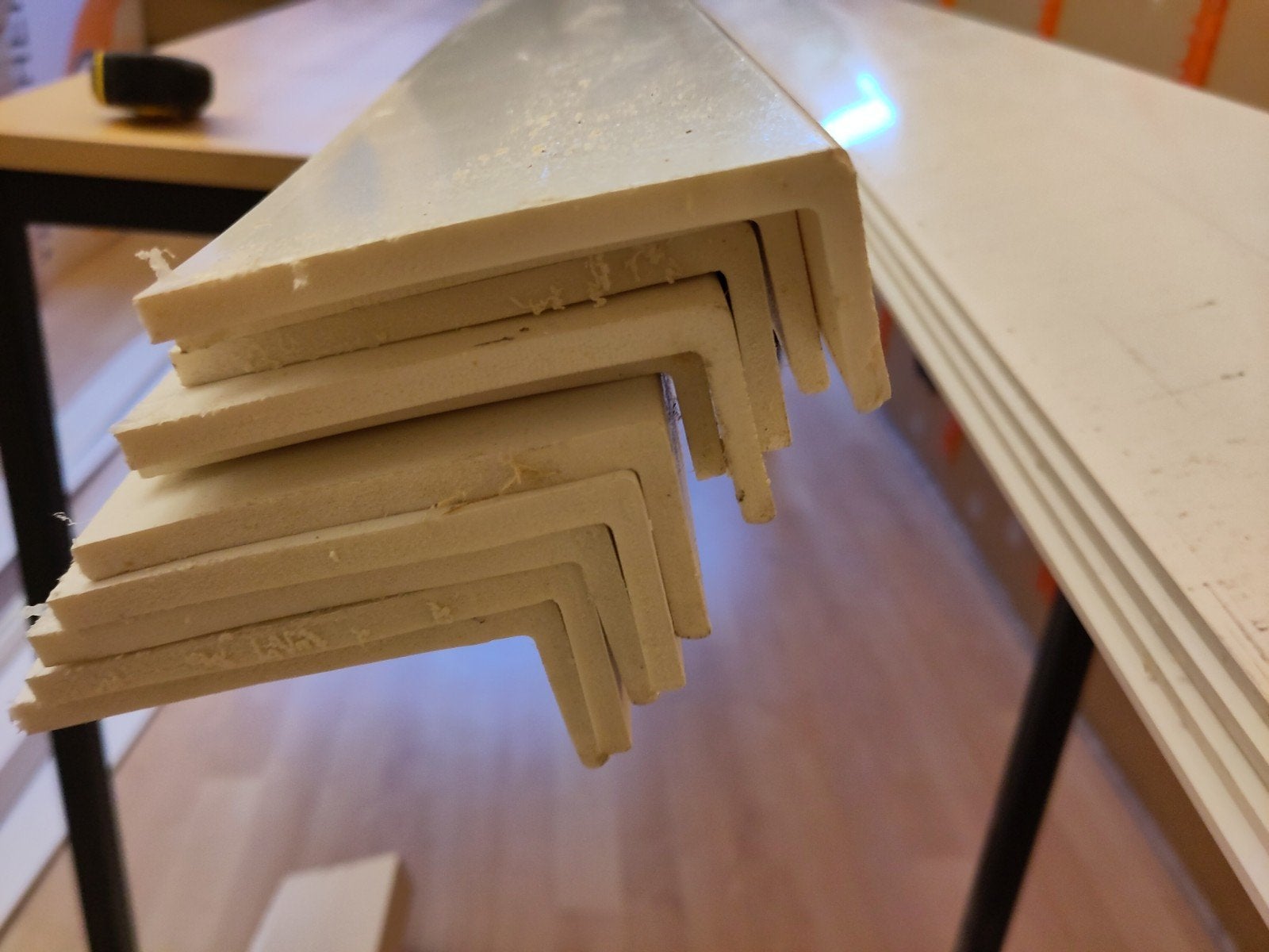 Dagkant afwerking - Diverse lengtes Heering pvc, Ophalen, Kunststof, Overige typen, Zo goed als nieuw