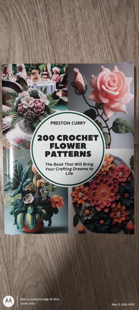 200 Haakpatronen voor Bloemen - Preston Curry, Ophalen of Verzenden, Zo goed als nieuw, Breien en Haken, Preston Curry