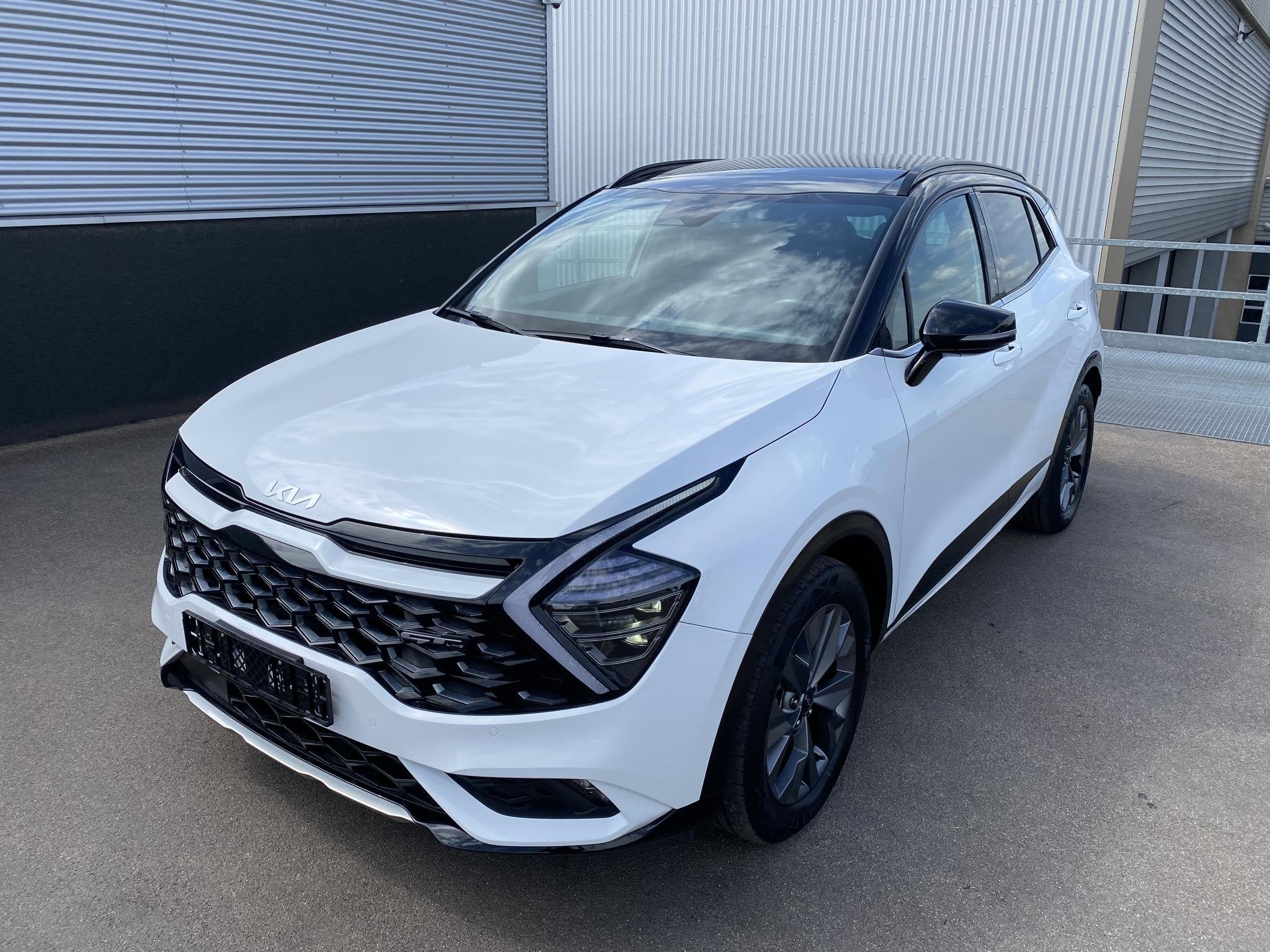 Kia Sportage 1.6 T-GDi Hybrid GT-Line Schuif/kanteldak, Stoe, Auto's, Kia, Gebruikt, Euro 6, 4 cilinders, Wit