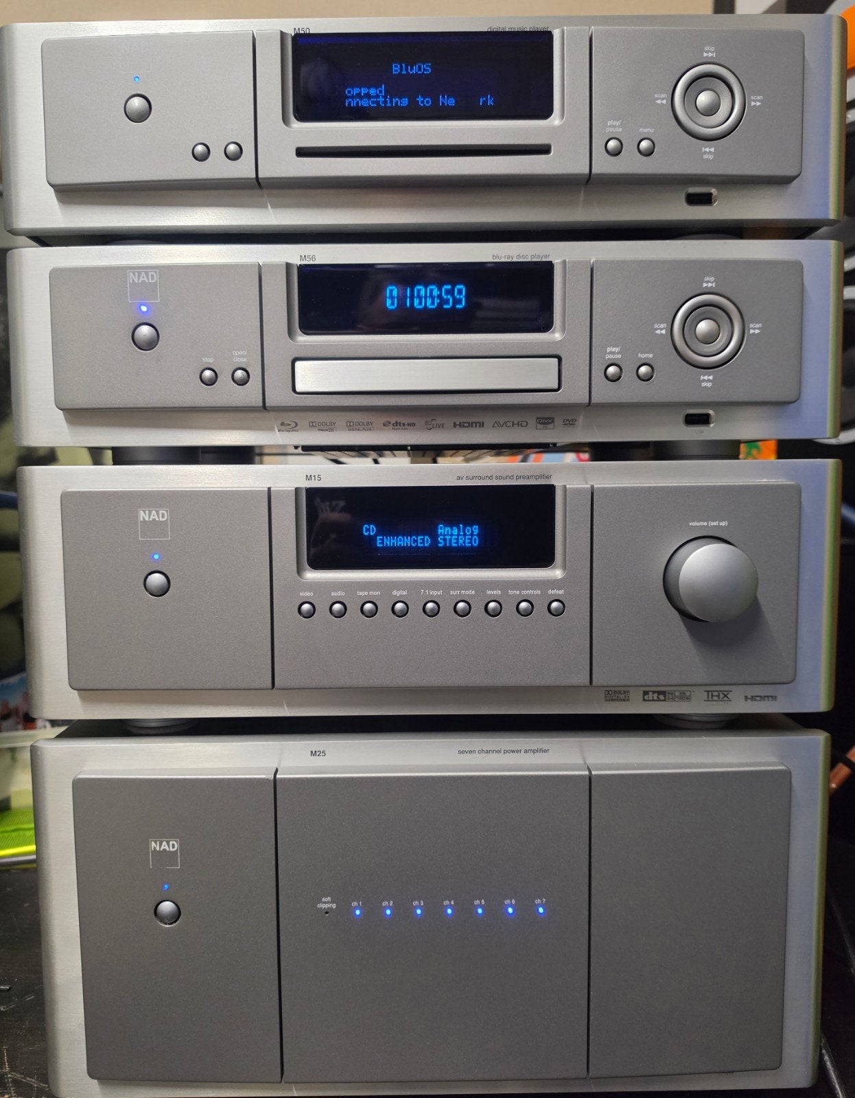 NAD Masterseries Topset: M25, M15, M56, M50 - High-End Audio, Ophalen