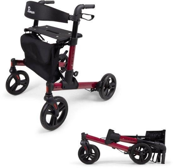 Dubbel opvouwbare Parvum Rollator Riva 100% goed + als nieuw, Diversen, Rollators, Ophalen of Verzenden, Opvouwbaar, Zo goed als nieuw