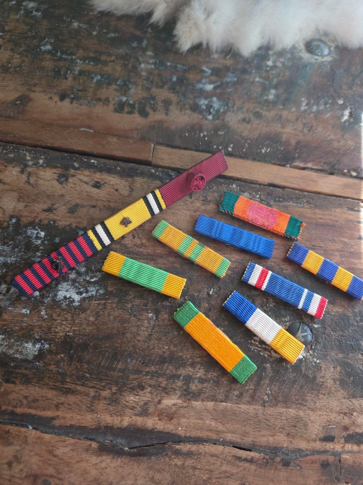 Diverse militaire medaille balken, ribbon bars., Ophalen of Verzenden, Landmacht, Nederland, Embleem of Badge