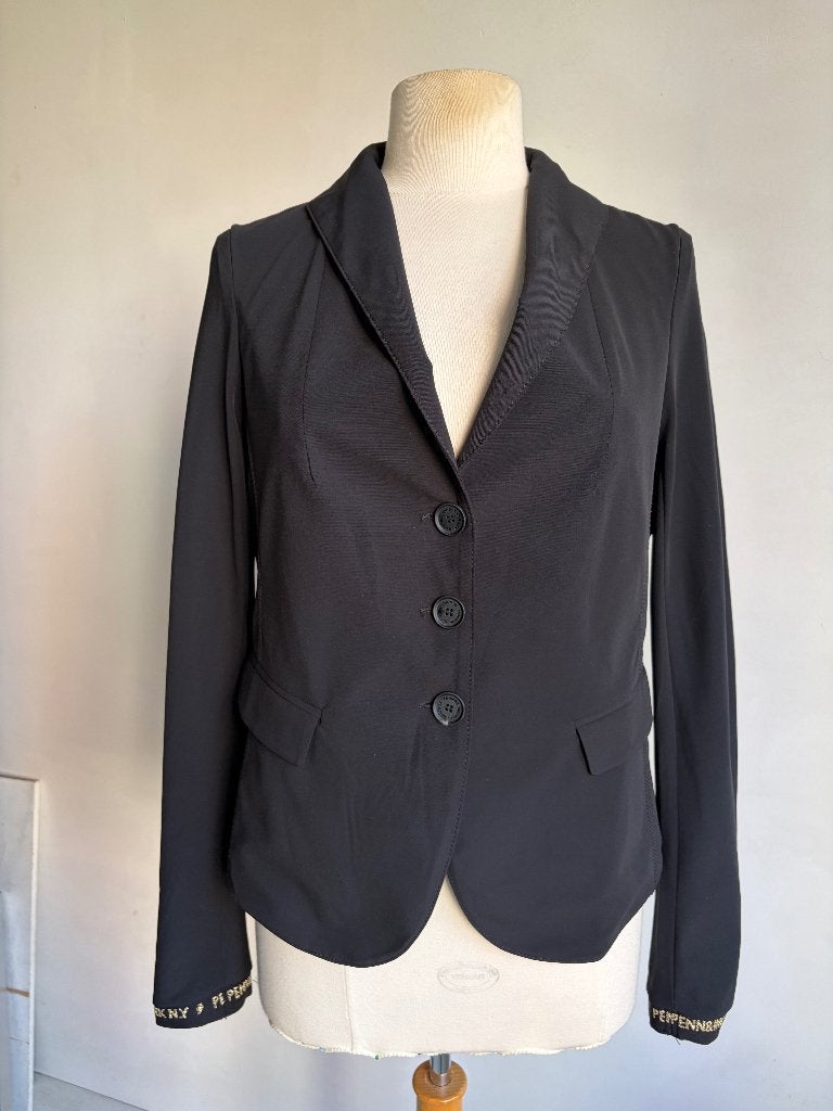 penn & ink blazer maat 38 zwart travelstof  jasje, Maat 38/40 (M), Penn & Ink, Verzenden, Zwart