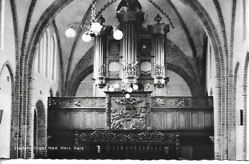 Stedum- -Orgel N.H.Kerk., Verzenden, 1960 tot 1980, Gelopen, Limburg