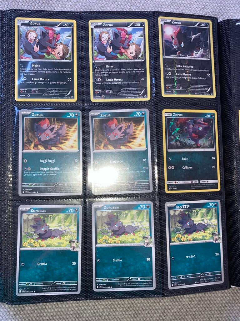 Zorua kaarten te koop, Ophalen of Verzenden, Zo goed als nieuw, Meerdere kaarten