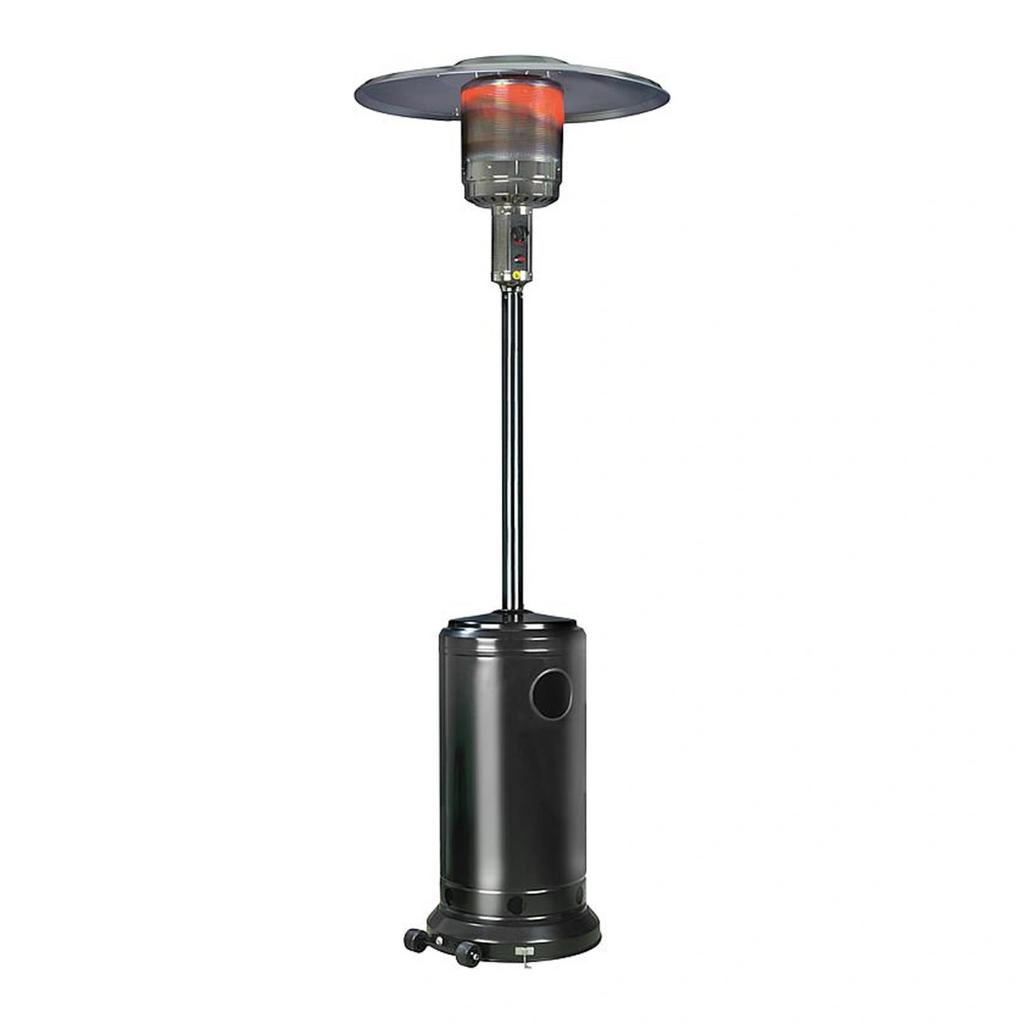 2 stuks Eurom THG 14000 Terrasheater met gasfles en hoes, Tuin en Terras, Terrasverwarmers, Ophalen, Gebruikt, Gas, Vloer