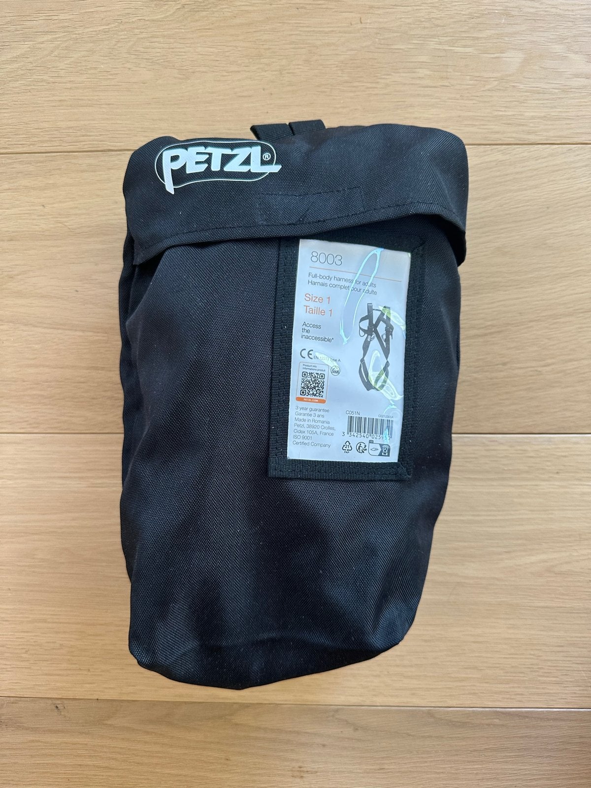 Petzl 8003 Klimharnas Maat 1, Ophalen of Verzenden, Zo goed als nieuw, Klimsport-accessoire