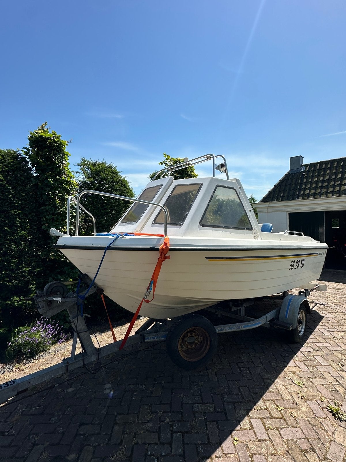 Warrior 165 Toer/Visboot met Honda 50 PK en Trailer, Ophalen, Overige merken, Gebruikt, Elektrische start
