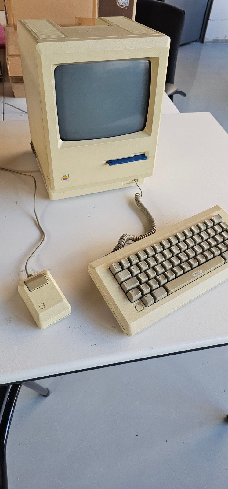 Vintage Apple Macintosh Plus 1Mb - prima werkend, Computers en Software, Ophalen, Apple