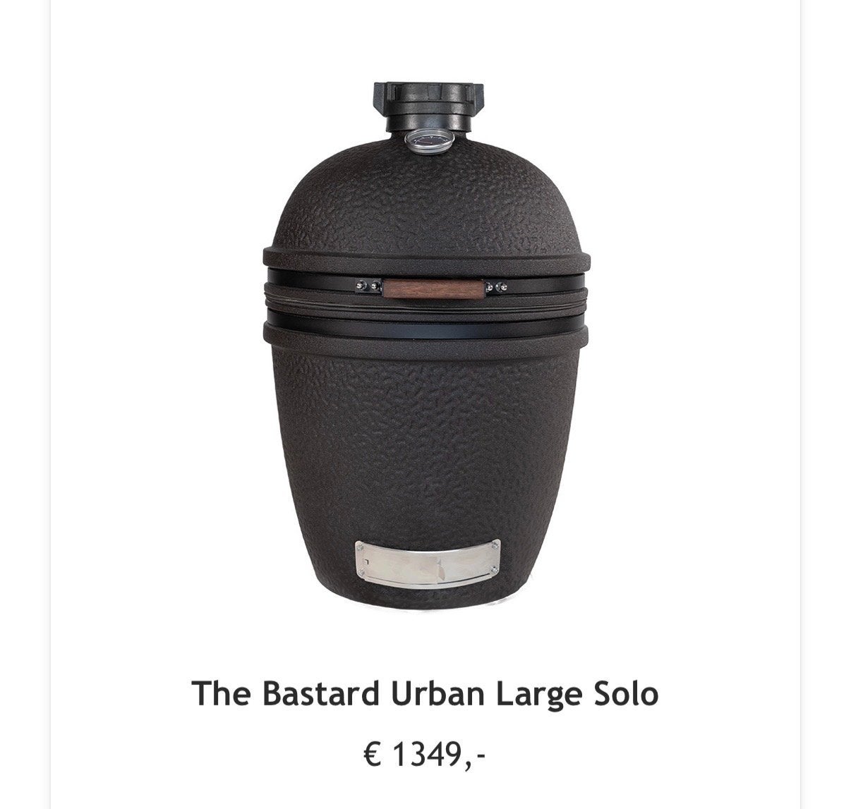 The Bastard Urban Large Solo Kamado BBQ, Tuin en Terras, Ophalen, Nieuw