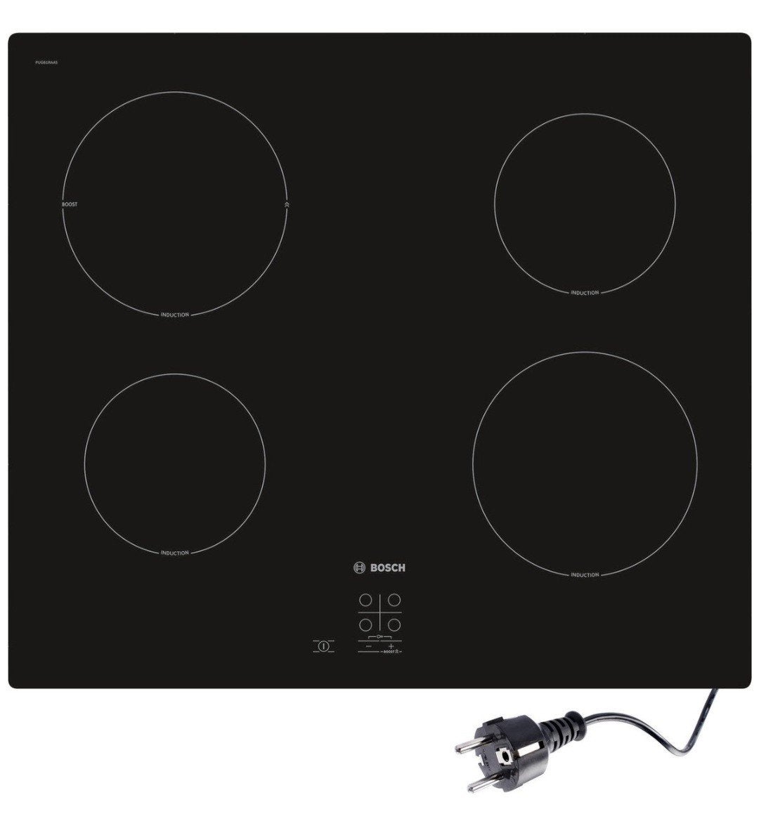 Bosch inductie kookplaat 60 nieuw, Ophalen, Nieuw, 4 kookzones, Inbouw