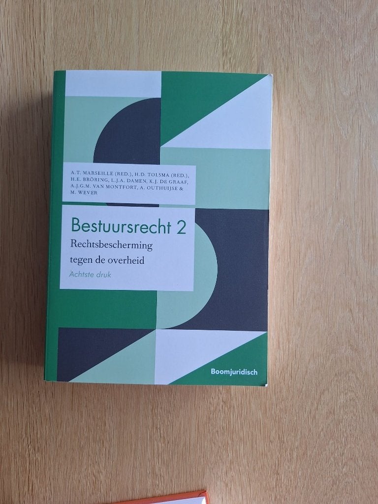 Bestuursrecht 2, Boeken, Ophalen of Verzenden, MarseilleTolsmaBröringDamendeGraafvanMontfortOuthuijseWever, Alpha, WO