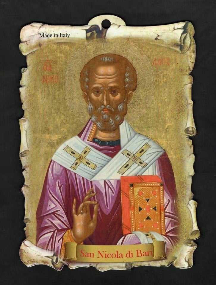 Sinterklaas St. Nicolaas San Nicola di Bari., Ophalen of Verzenden, Zo goed als nieuw