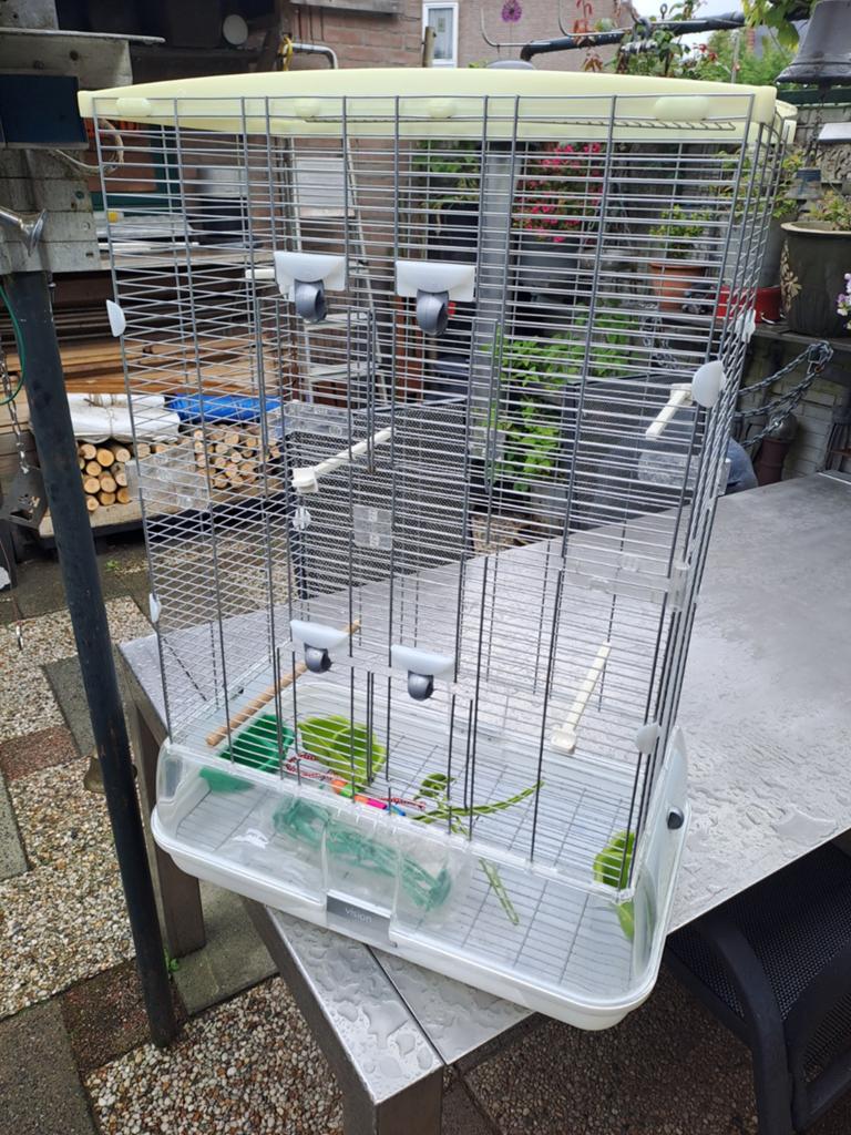 vision vogelkooi.(hoog model), Ophalen, Metaal, Vogelkooi