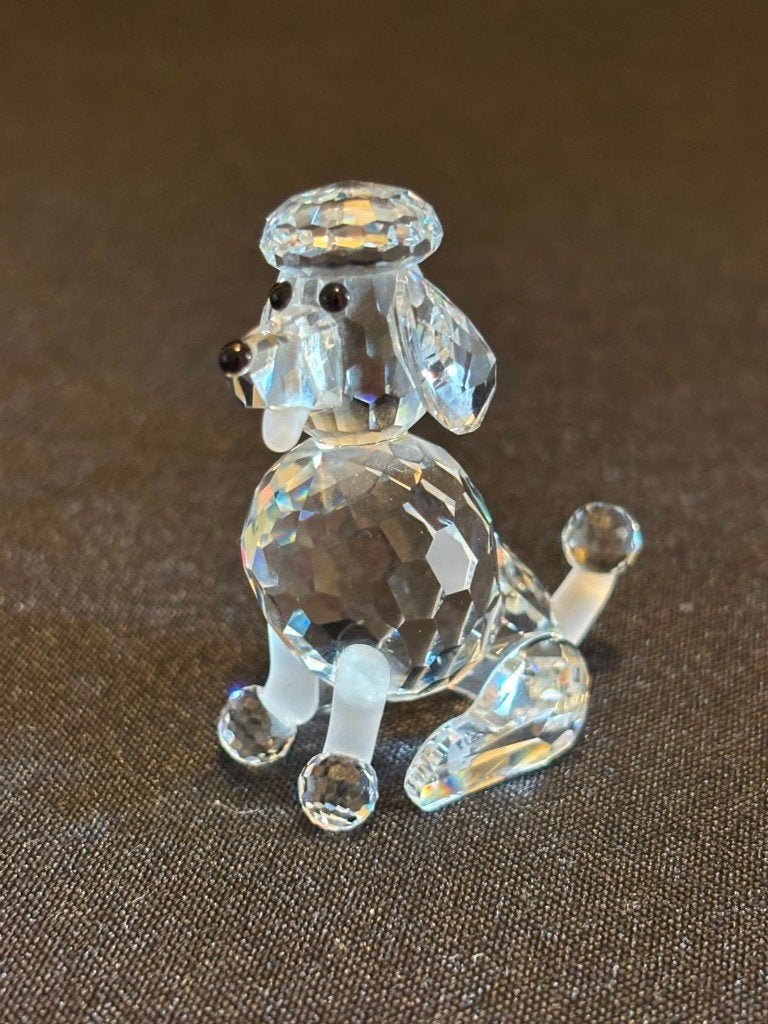 Swarovski poedel | Vintage kristal | Origineel, Verzamelen, Swarovski, Ophalen of Verzenden, Zo goed als nieuw, Figuurtje